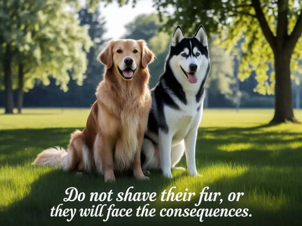 dog fur shaving