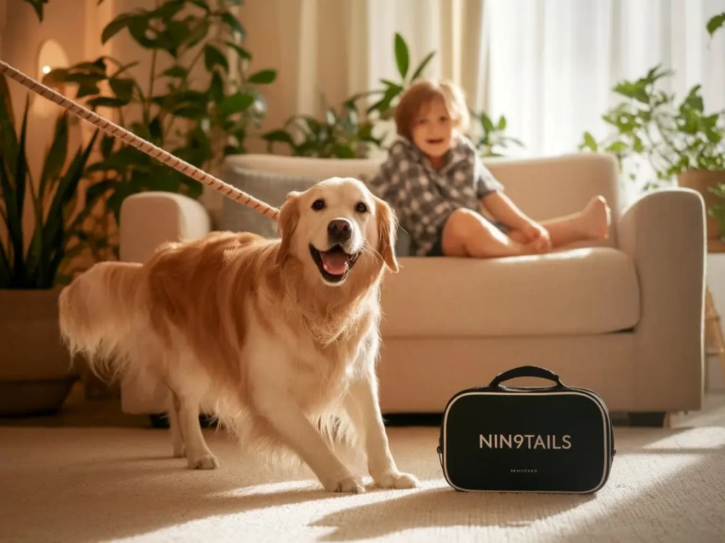 happy pet playing indoor game in Abu Dhabi